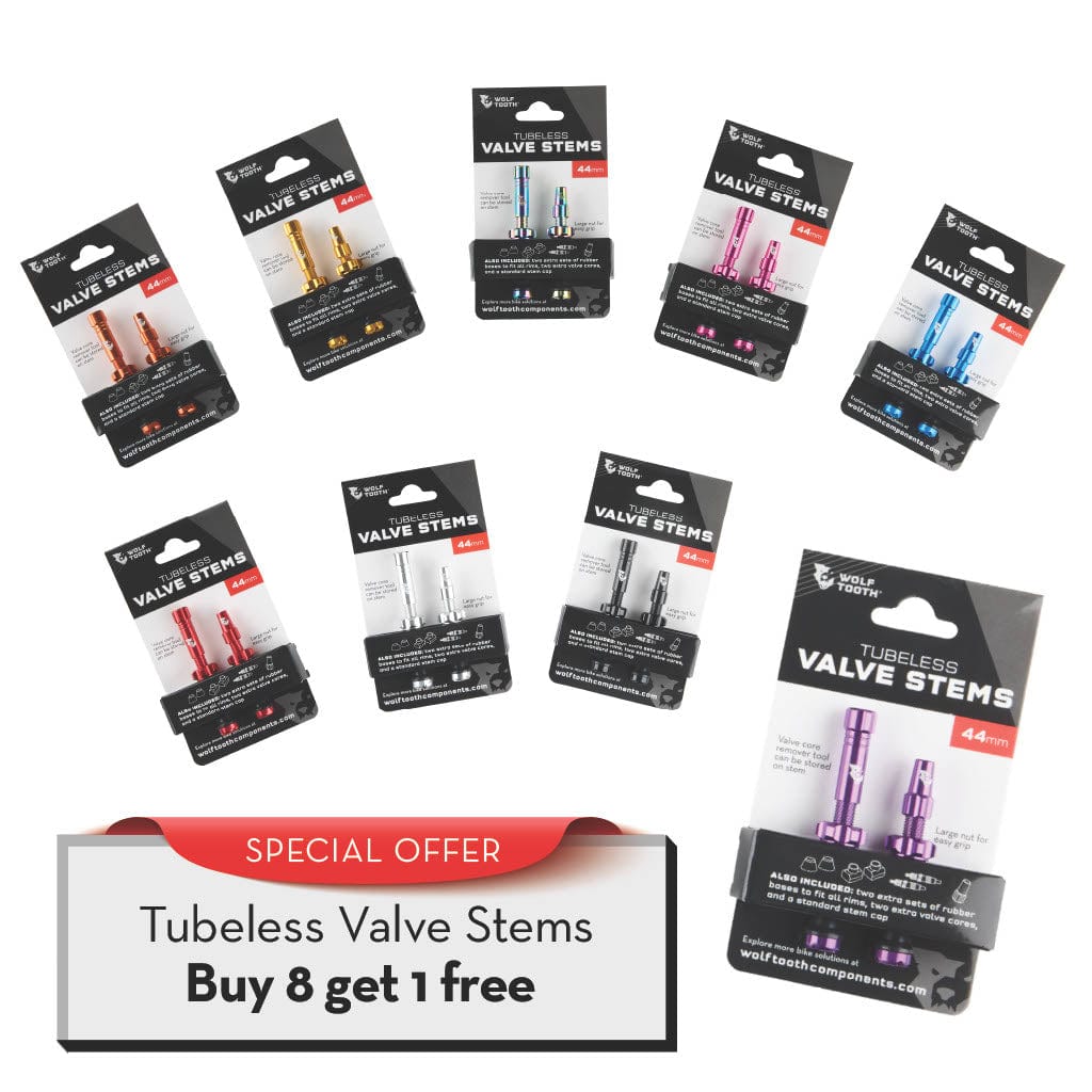 Tubeless Valve Stem Kit Bundle - Buy 8 sets and get 1 set for Free