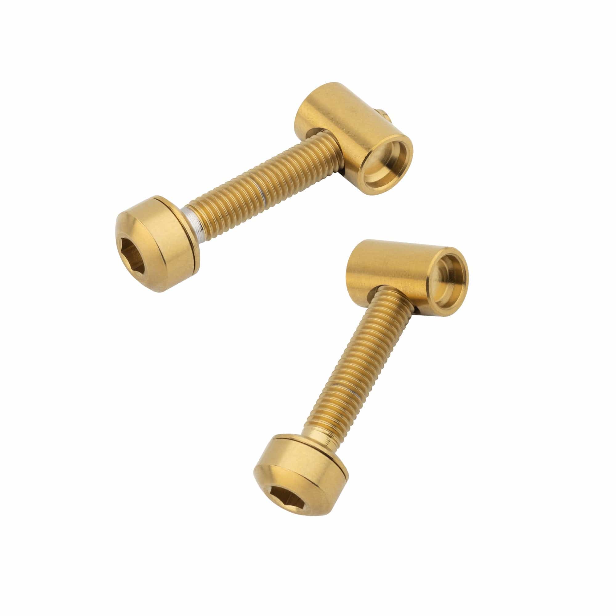 1C. Bolt/Barrel Nut Set - Ti Gold Resolve Dropper Post Replacement Parts