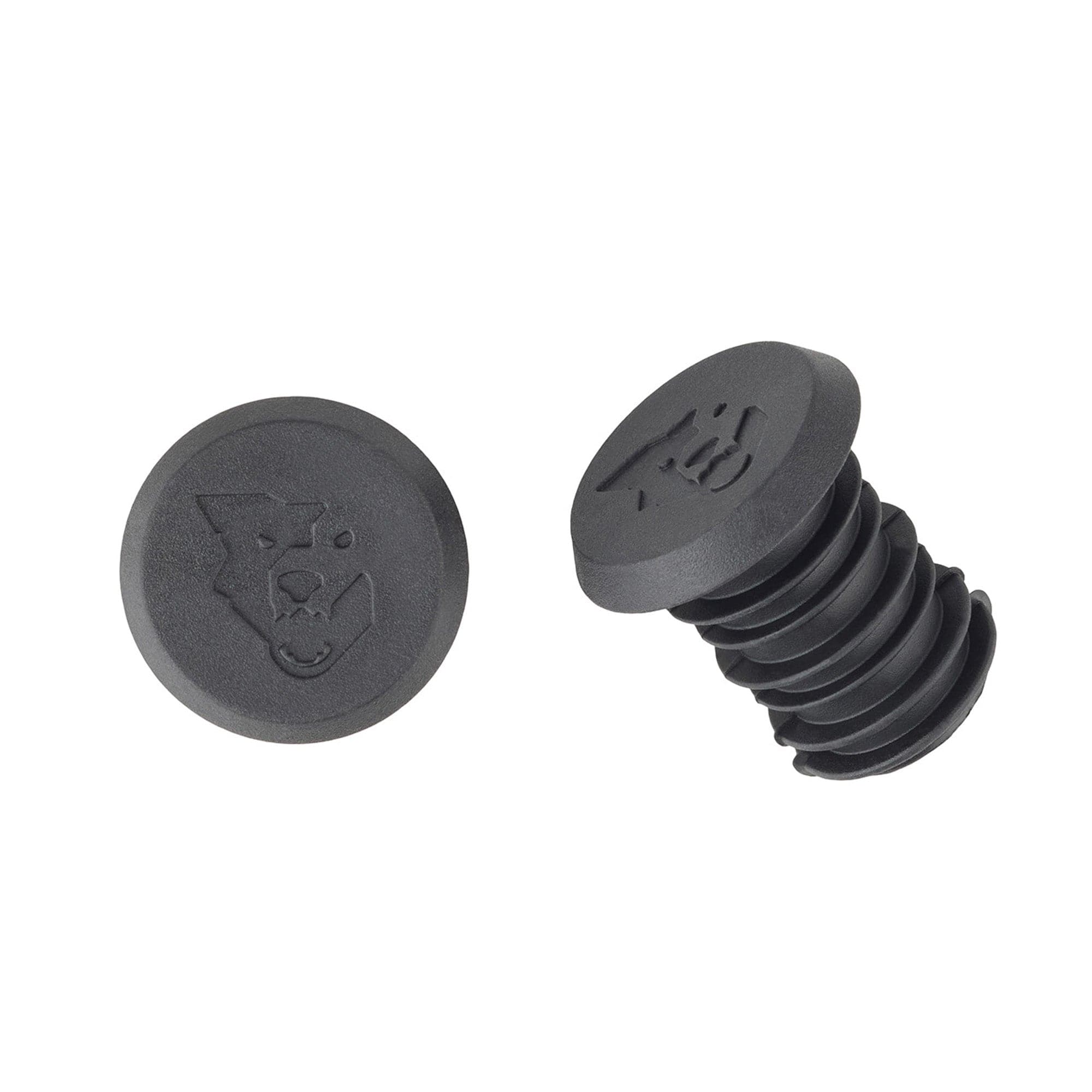 Black Rubber Bar End Plugs