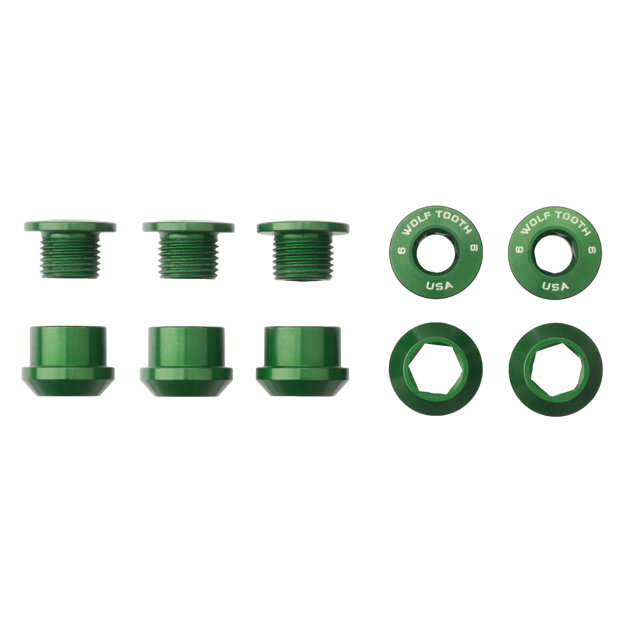 Set of 5 Chainring Bolts+Nuts for 1X