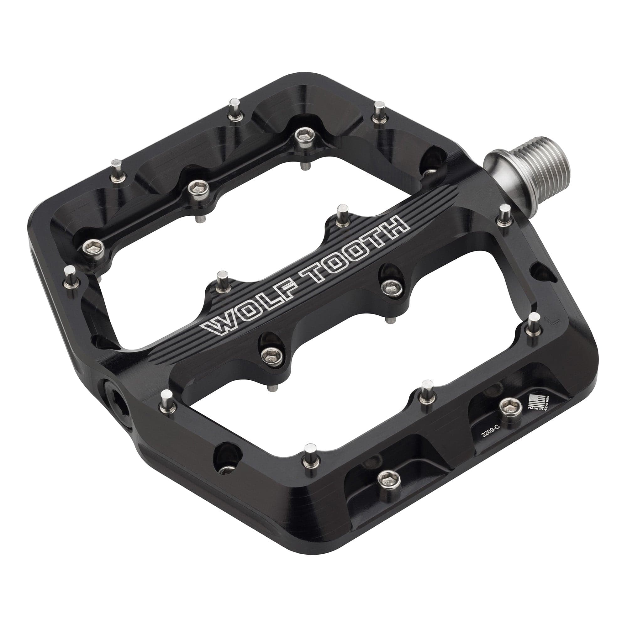 Large / Black / Short 3mm Waveform Aluminum Pedals