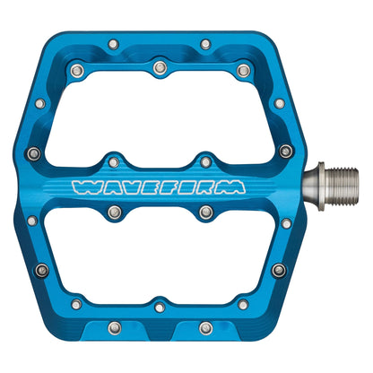 Large / Blue / Standard 4.5mm Waveform Aluminum Pedals