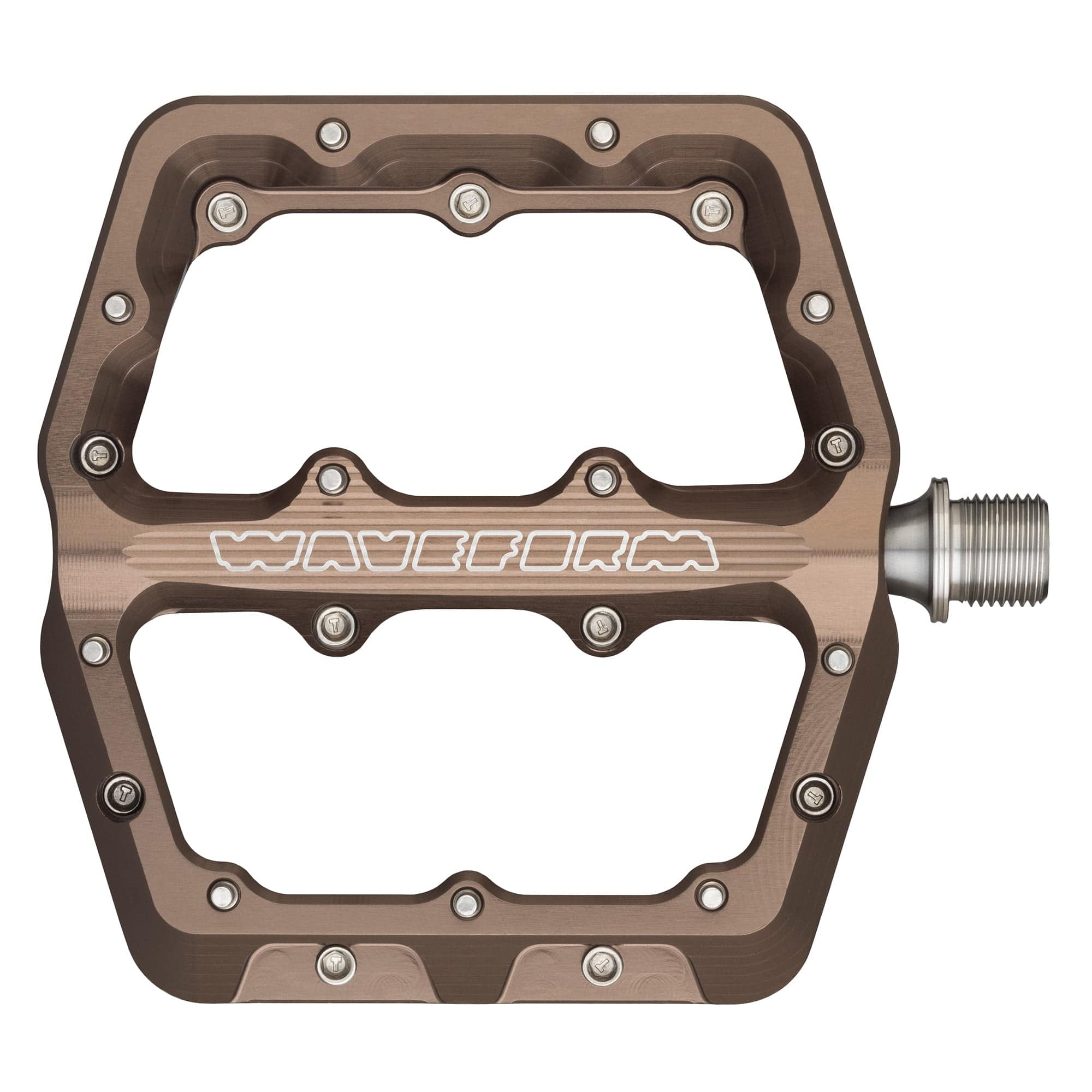 Large / Espresso / Standard 4.5mm Waveform Aluminum Pedals