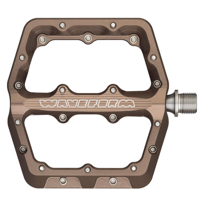 Large / Espresso / Standard 4.5mm Waveform Aluminum Pedals