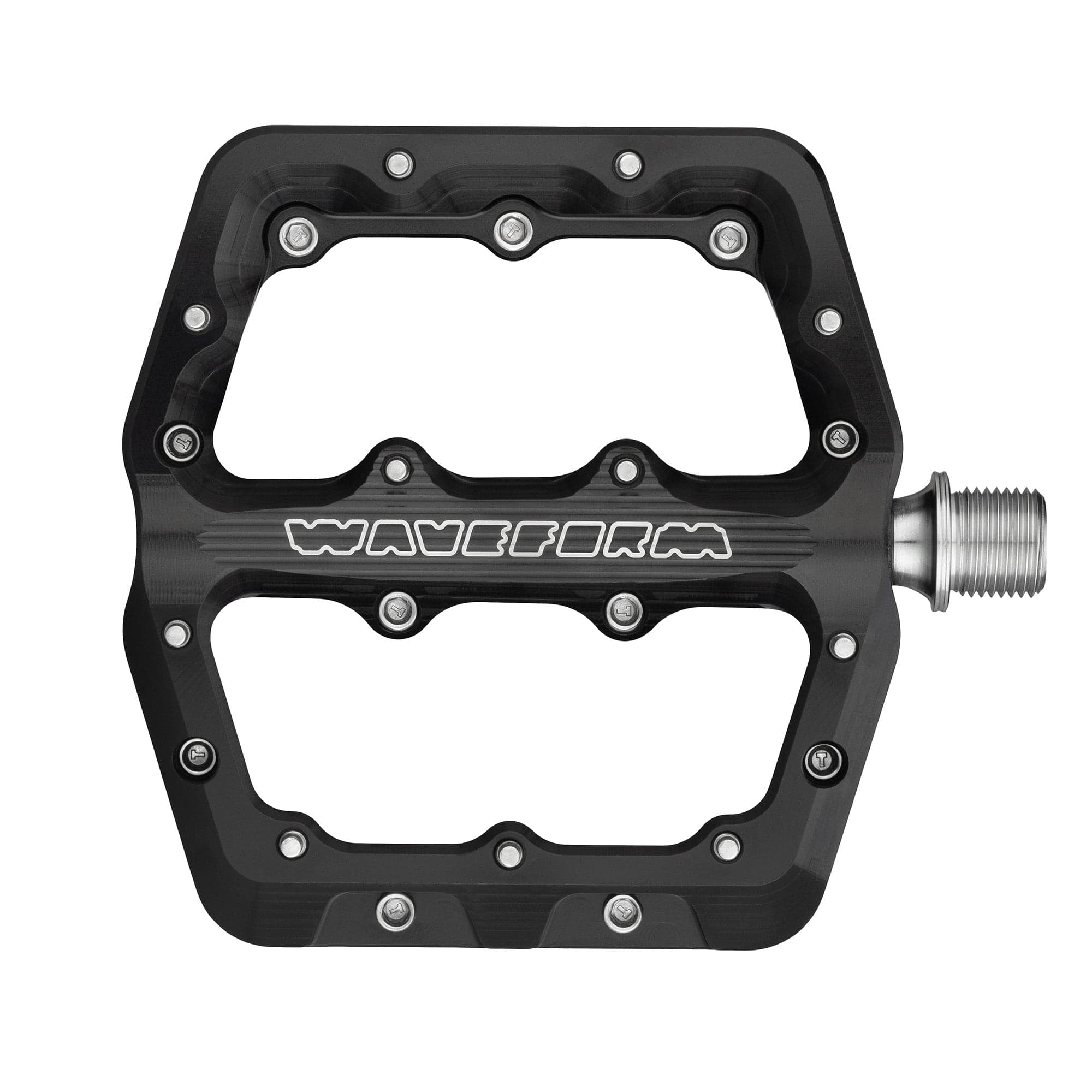 Small / Black / Standard 4.5mm Waveform Aluminum Pedals