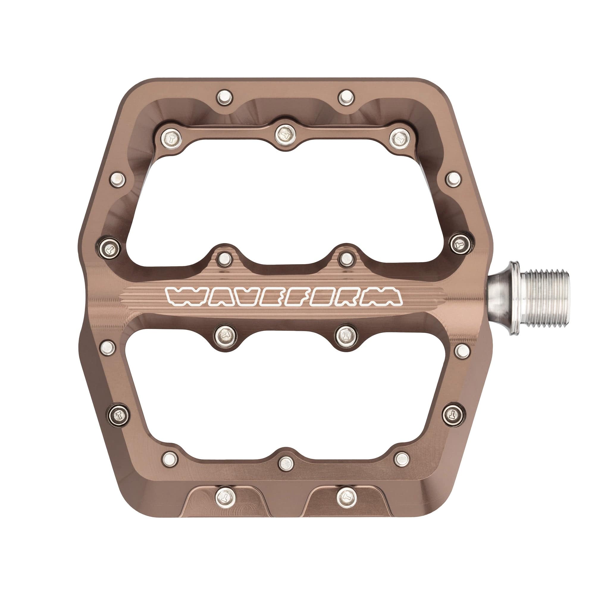 Small / Espresso / Standard 4.5mm Waveform Aluminum Pedals