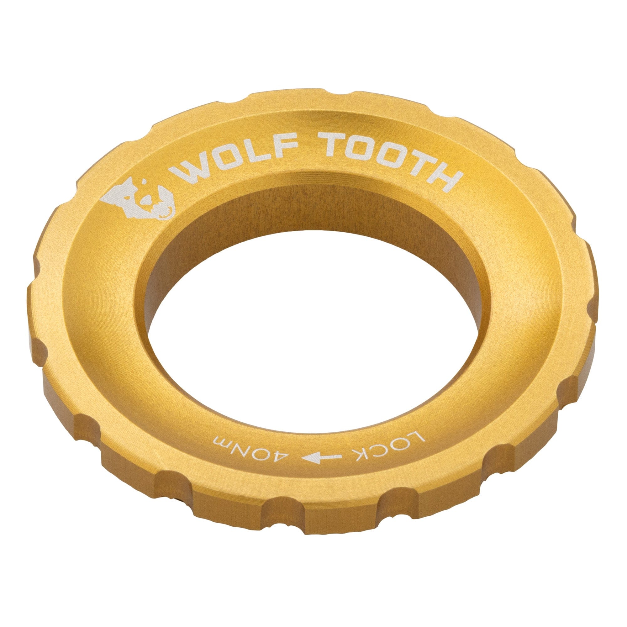 Gold Centerlock Rotor Lockring – External Spline