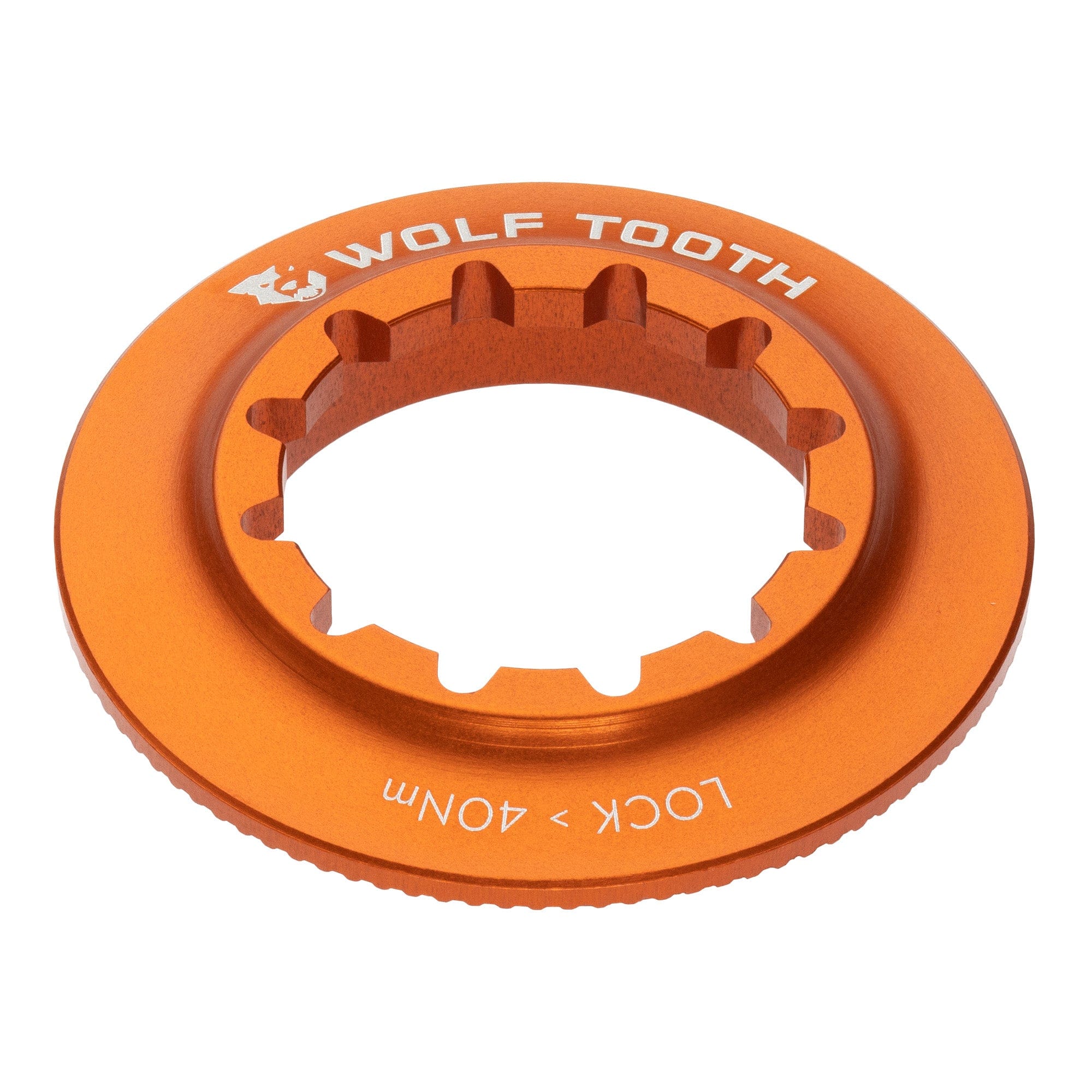 Centerlock Rotor Lockring - Internal Spline / Orange Centerlock Rotor Lockring – Internal Spline