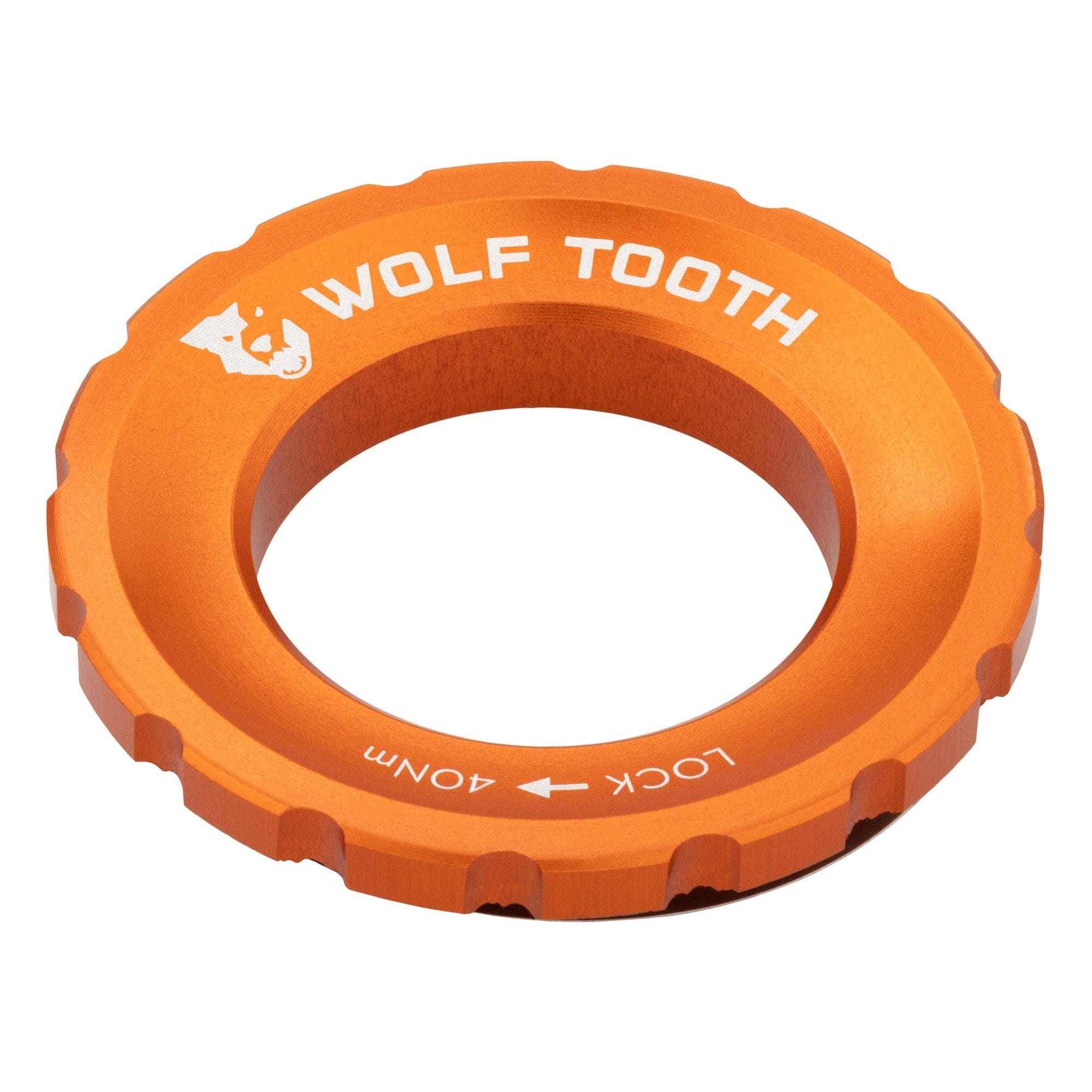 Orange Centerlock Rotor Lockring – External Spline