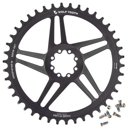 42T / Standard (45mm chainline) / Drop-Stop B Direct Mount Chainrings for SRAM 8-Bolt Gravel / Road Cranks