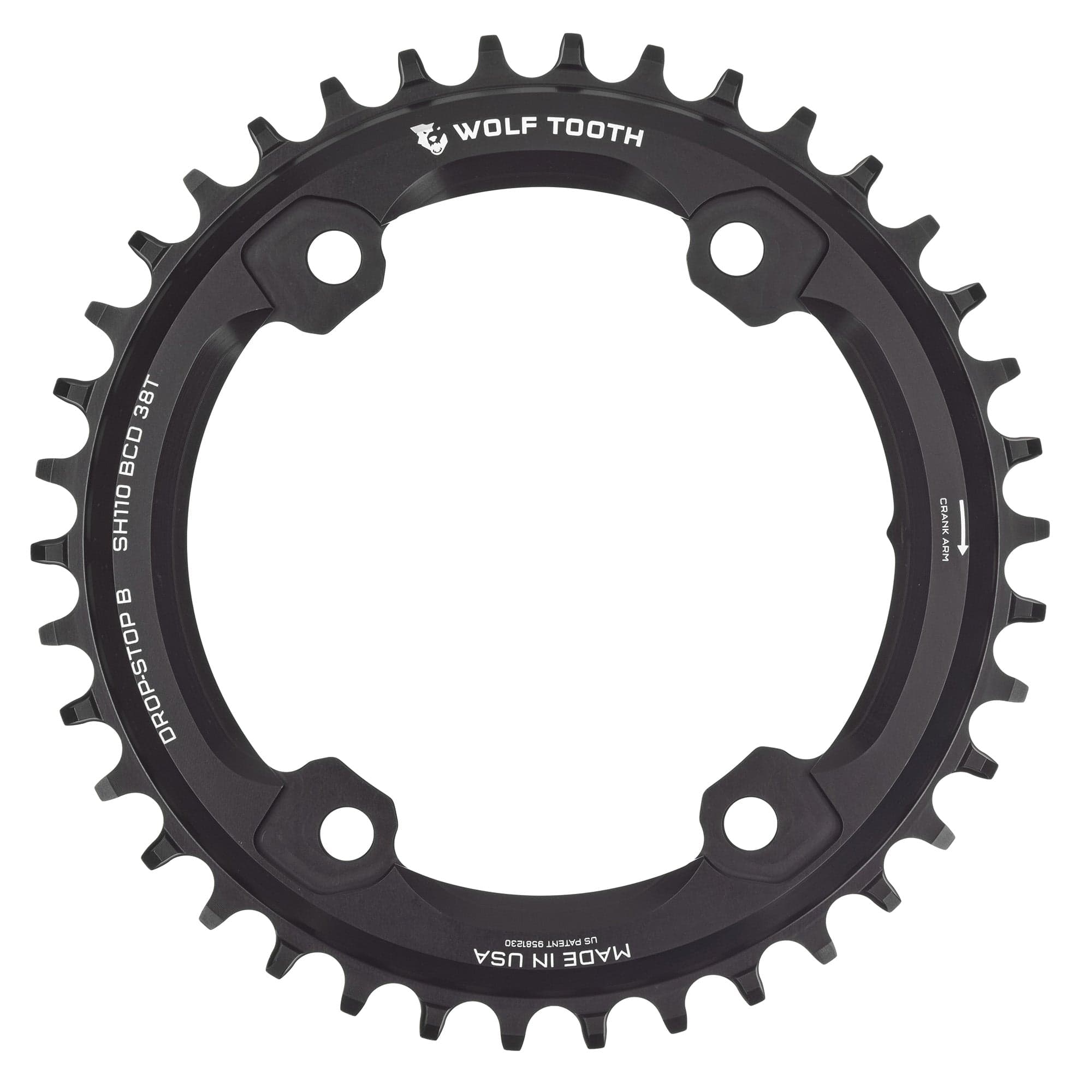 110 BCD Asymmetric 4-Bolt Chainrings for Shimano GRX Cranks