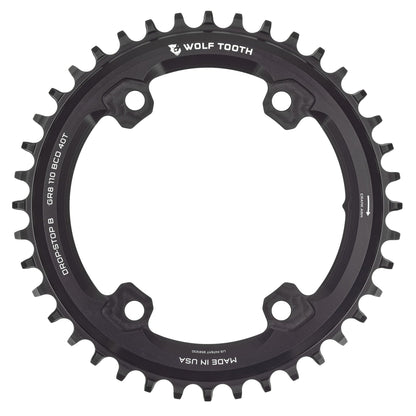 Drop-Stop B / 40T 110 BCD Asymmetric 4-Bolt Chainrings for Shimano GRX Cranks