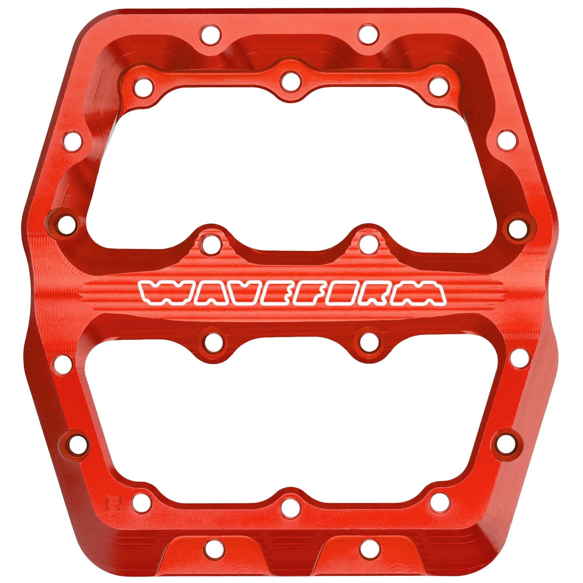 Large Right Pedal Body - Red Waveform Pedals Replacement Parts