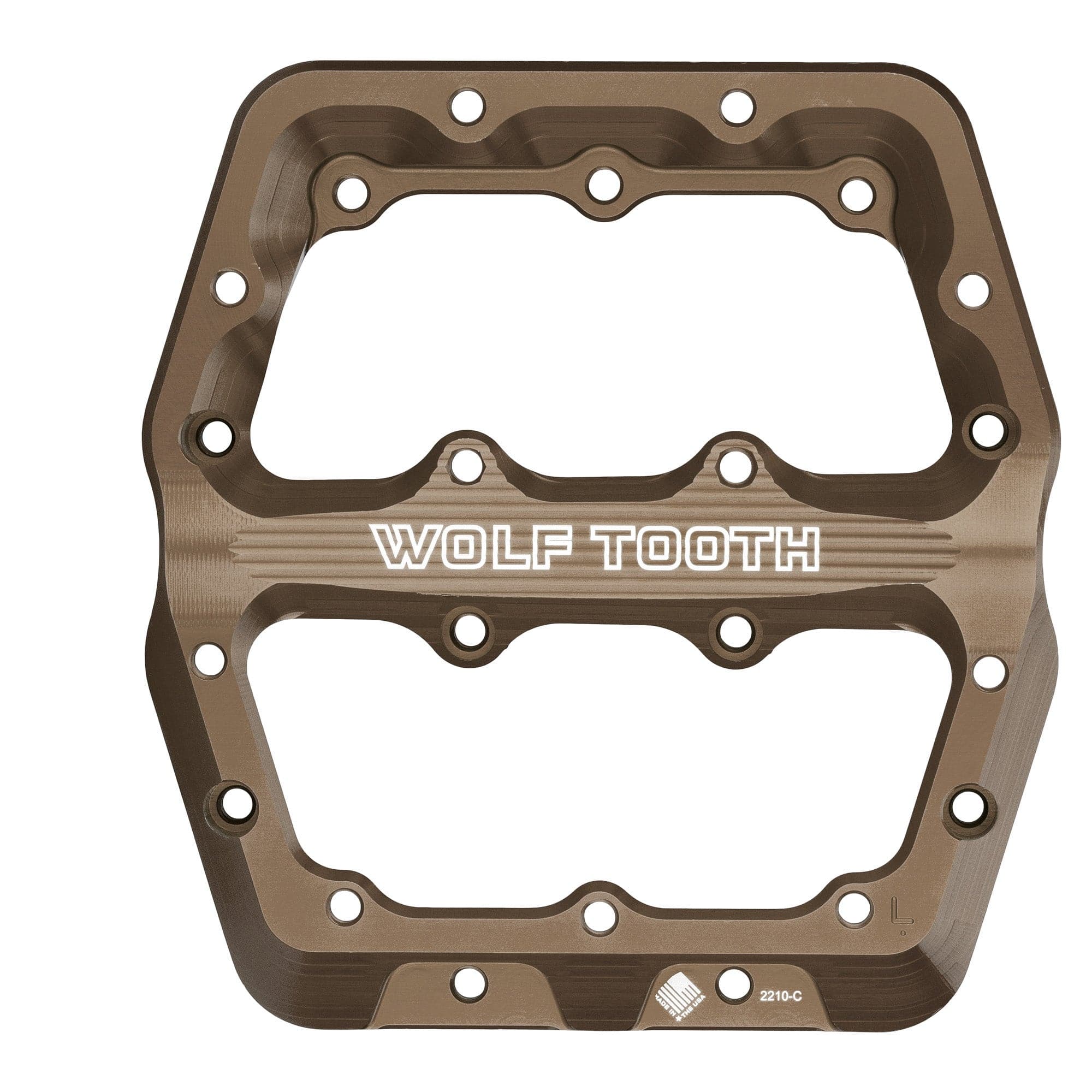 Small Left Pedal Body - Espresso Waveform Pedals Replacement Parts