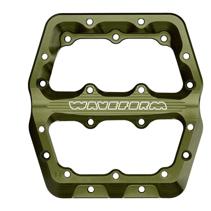 Small Right Pedal Body - Olive Waveform Pedals Replacement Parts