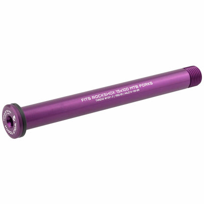 100mm Standard / Purple Front Axle for RockShox Suspension Forks and Fat Forks