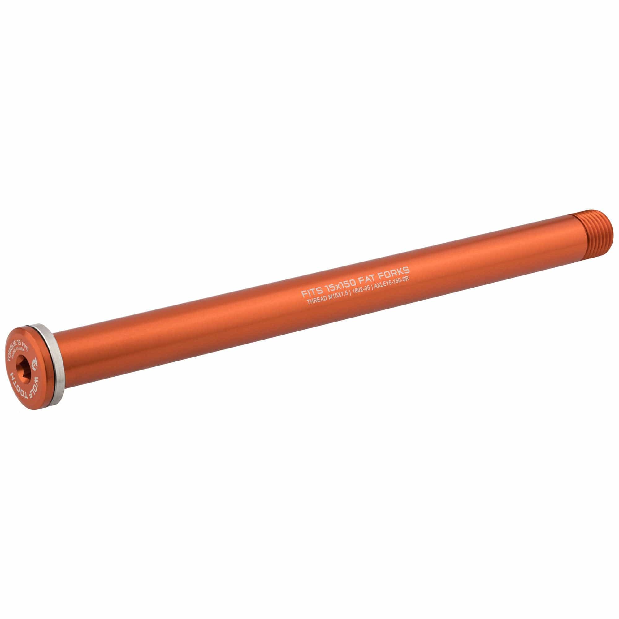 150mm Fat / Orange Front Axle for RockShox Suspension Forks and Fat Forks