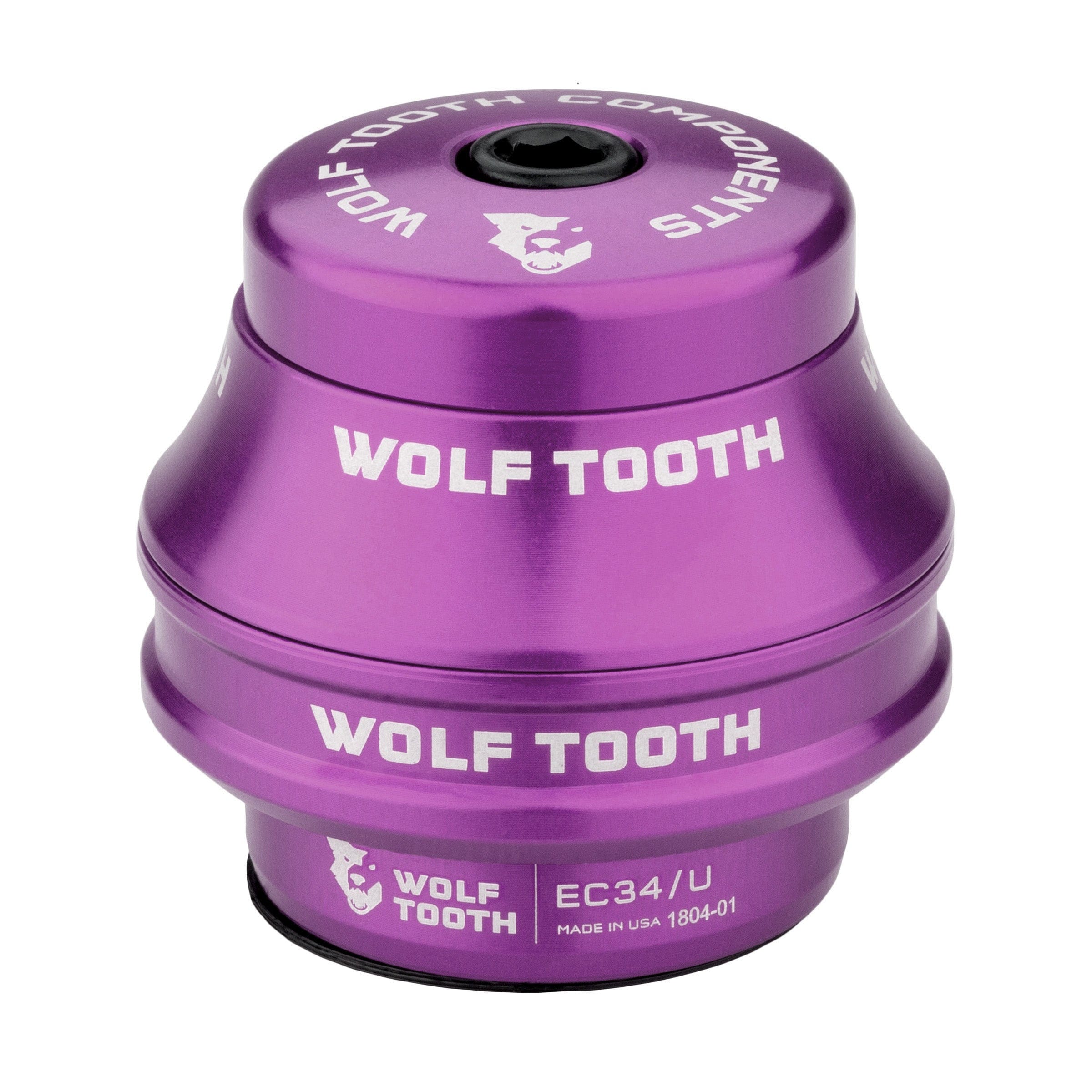 Upper / EC34/28.6 25mm Stack / Purple Wolf Tooth Premium EC Headsets - External Cup