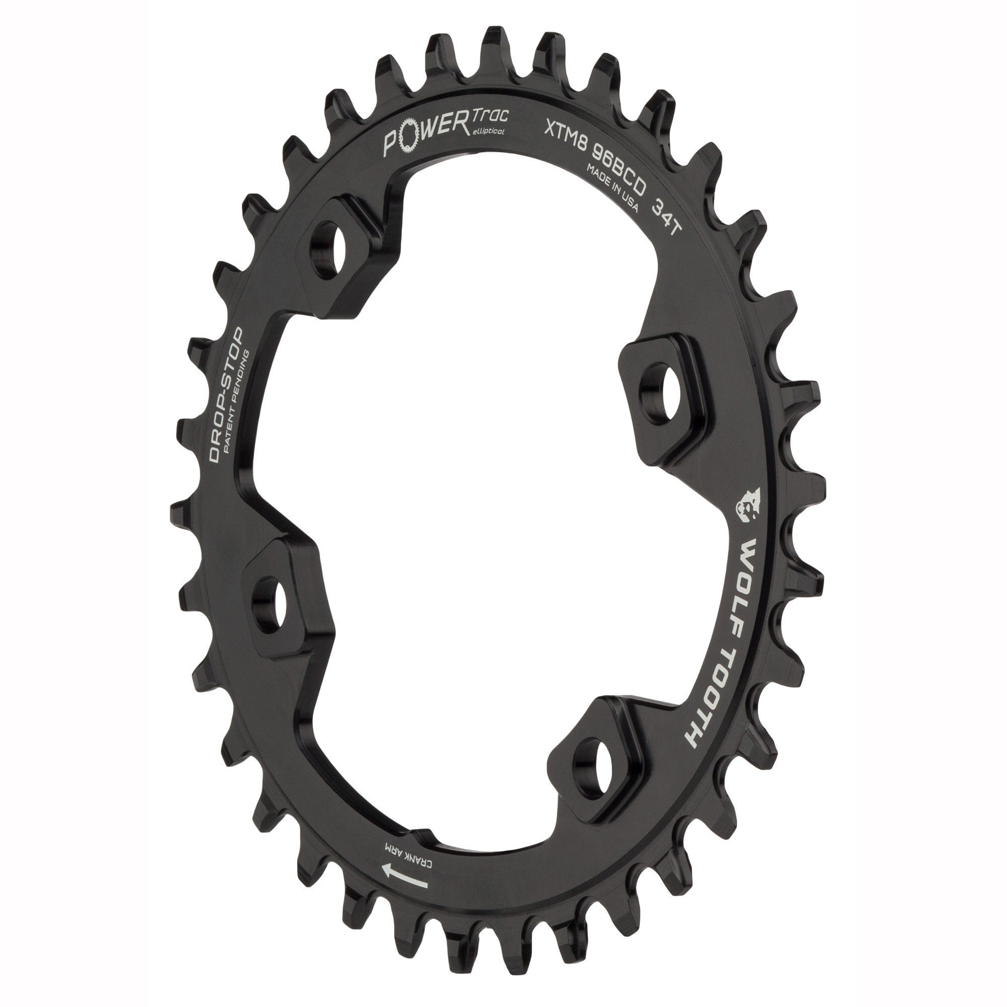 Oval 96 mm BCD Chainrings for Shimano XT M8000 and SLX M7000