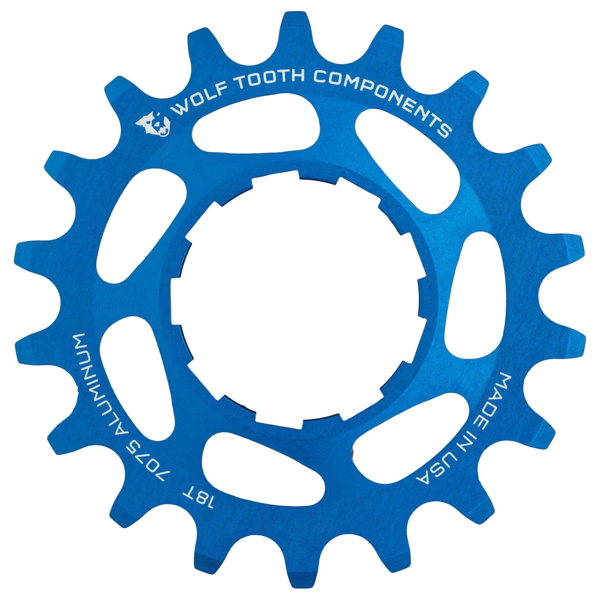 Blue / 17T Aluminum Single Speed Cog