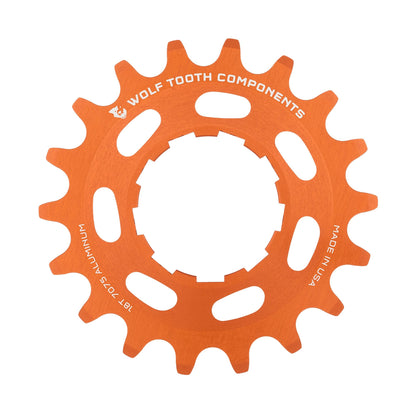 Orange / 18T Aluminum Single Speed Cog