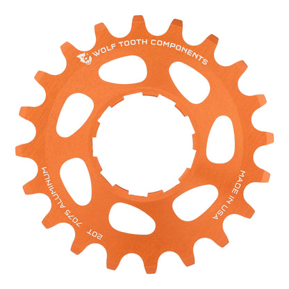 Orange / 20T Aluminum Single Speed Cog