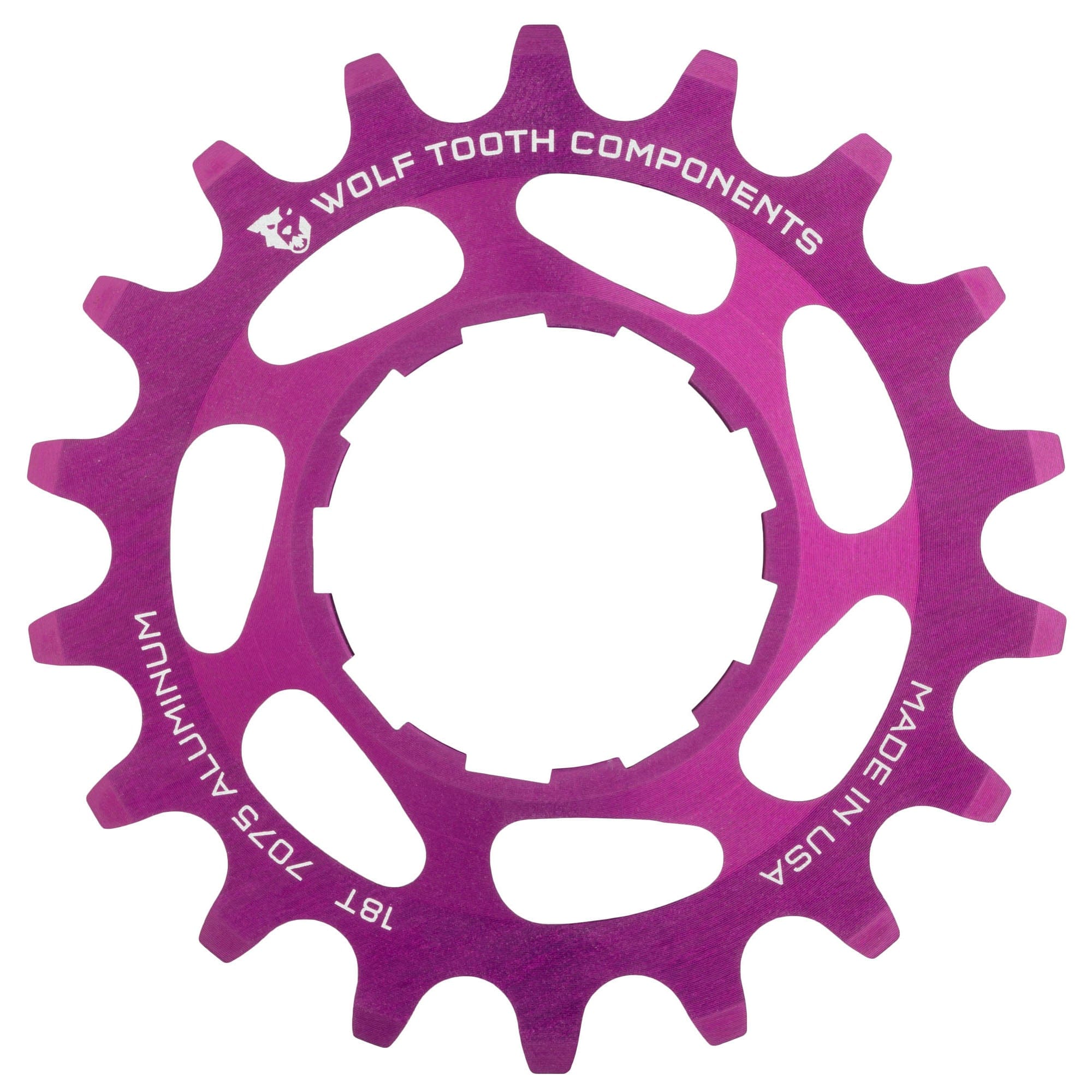 Purple / 17T Aluminum Single Speed Cog