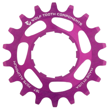 Purple / 17T Aluminum Single Speed Cog