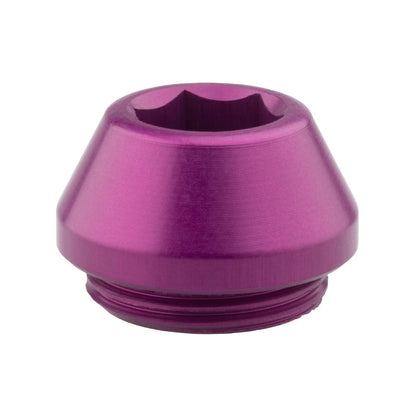 Aluminum / Purple Axle Cap