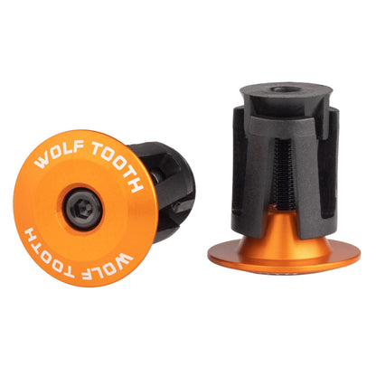 Aluminum / Orange Alloy Bar End Plugs