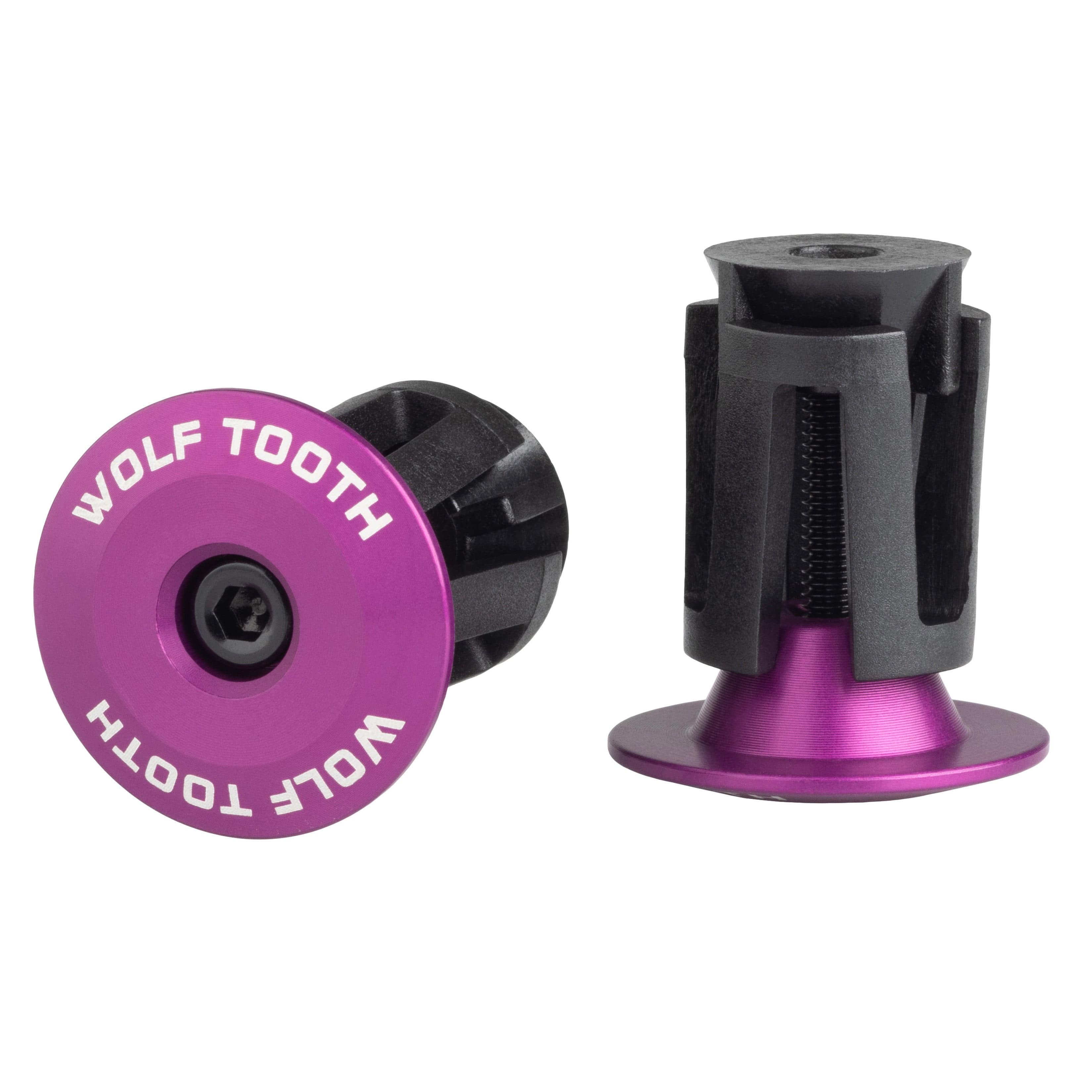 Aluminum / Purple Alloy Bar End Plugs