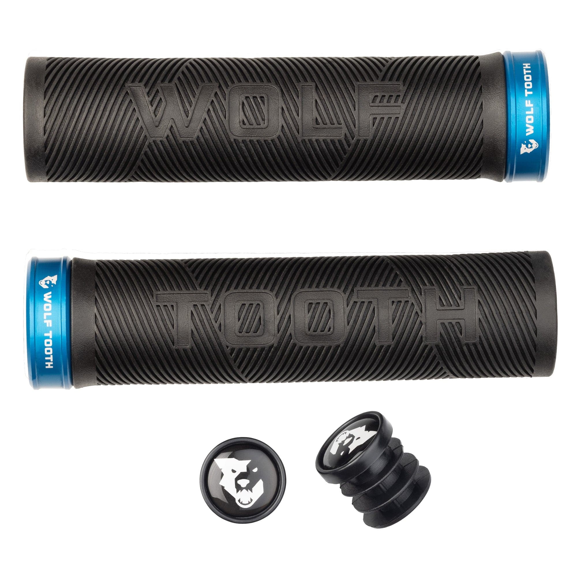 Black / Blue Echo Lock-On Grips