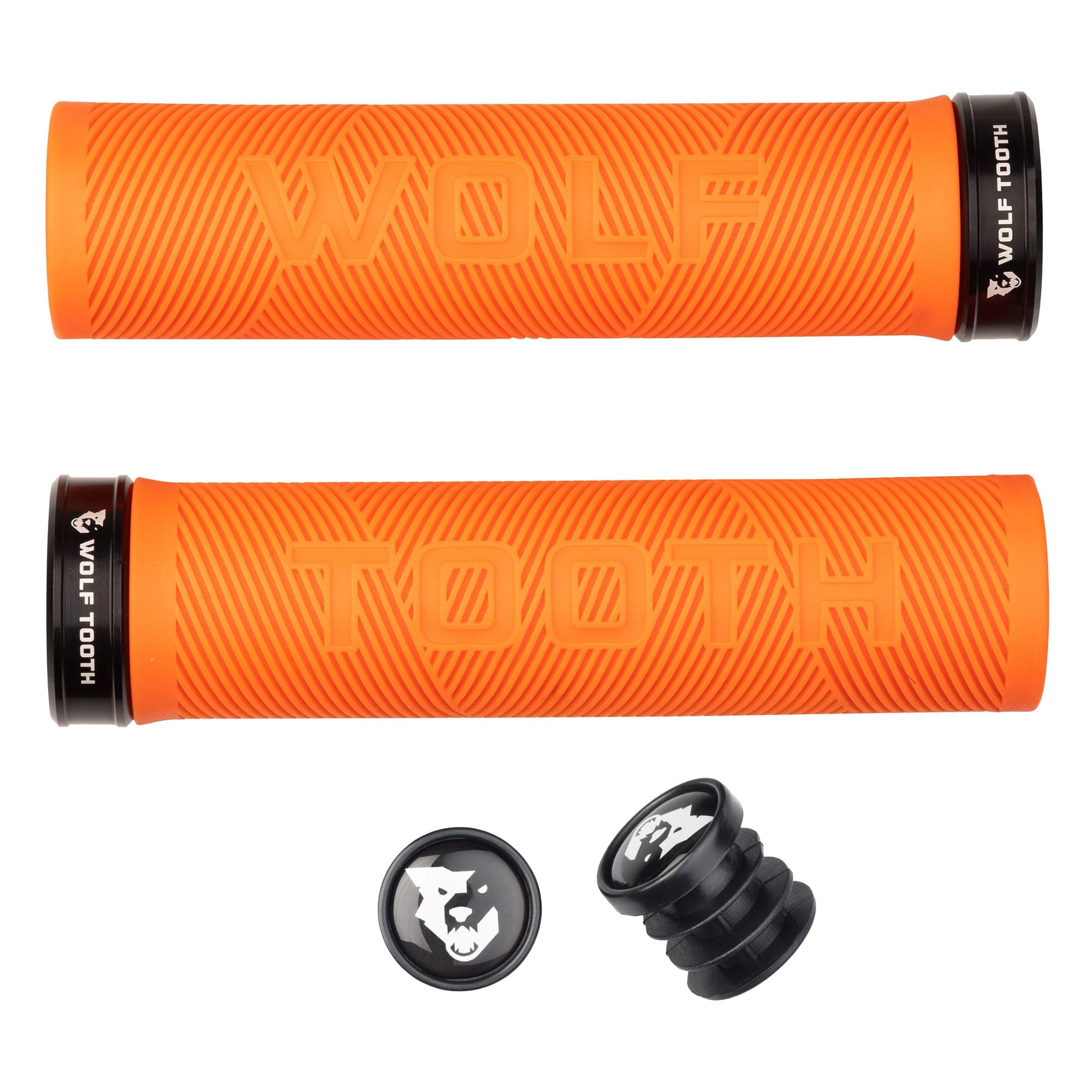 Orange / BLK Echo Lock-On Grips – Colors