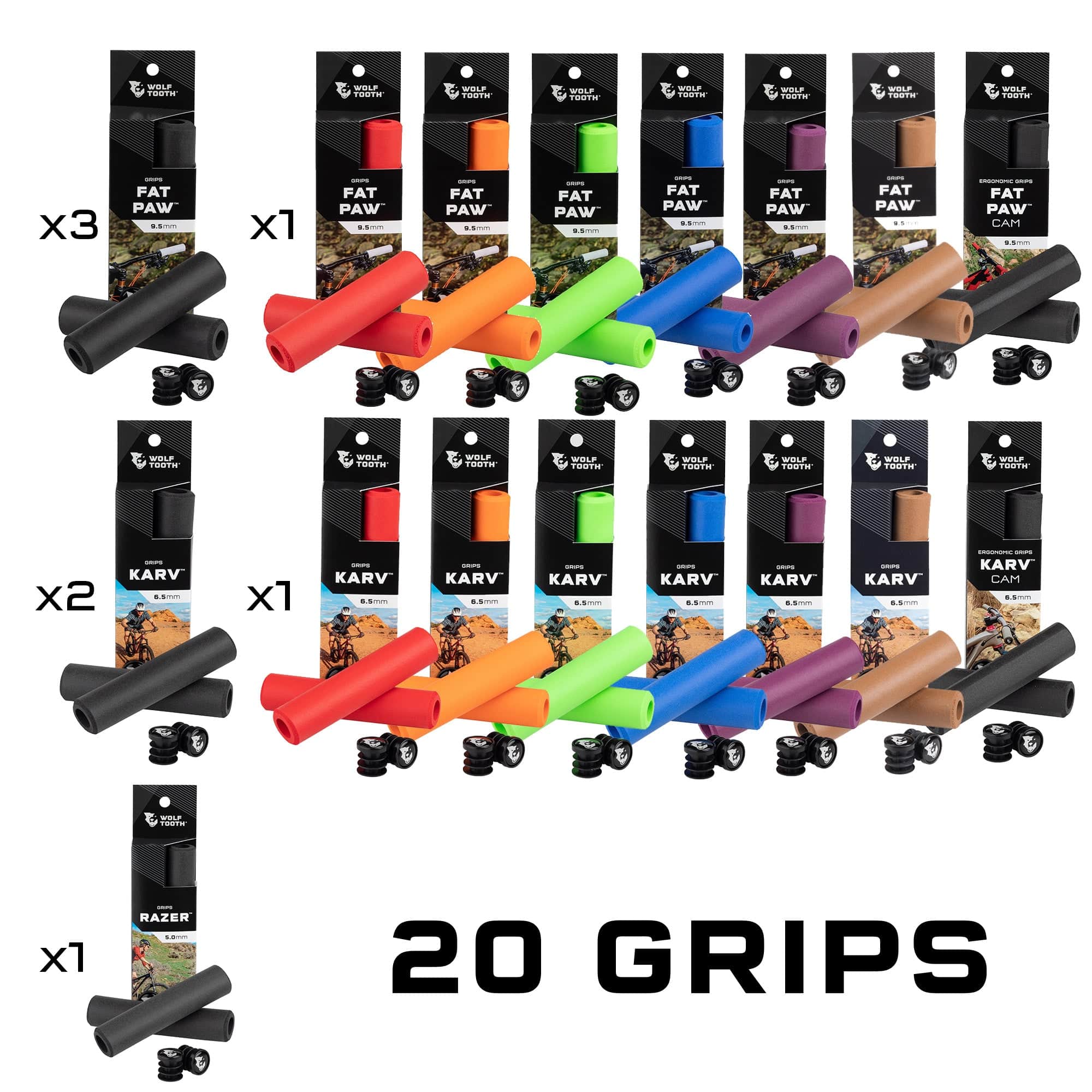 Silicone Grip Top Seller Bundle - Buy 18 sets and get 2 set for Free