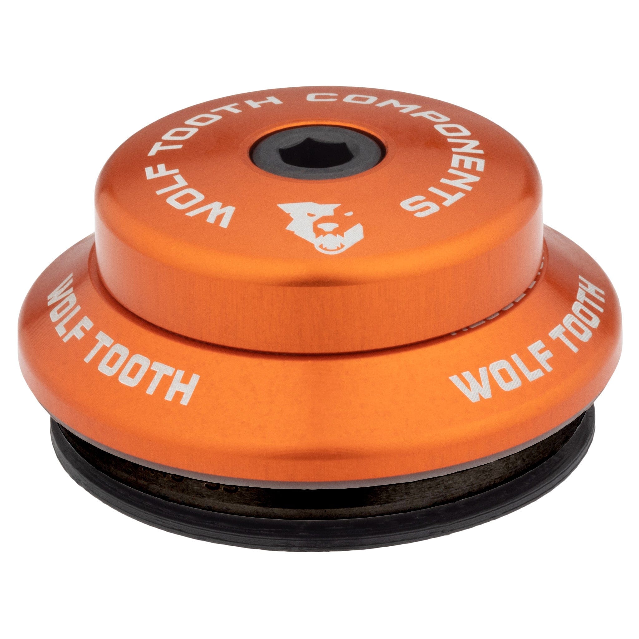 Upper / IS41/28.6 7mm Stack / Orange Wolf Tooth Performance IS Headsets - Integrated Standard