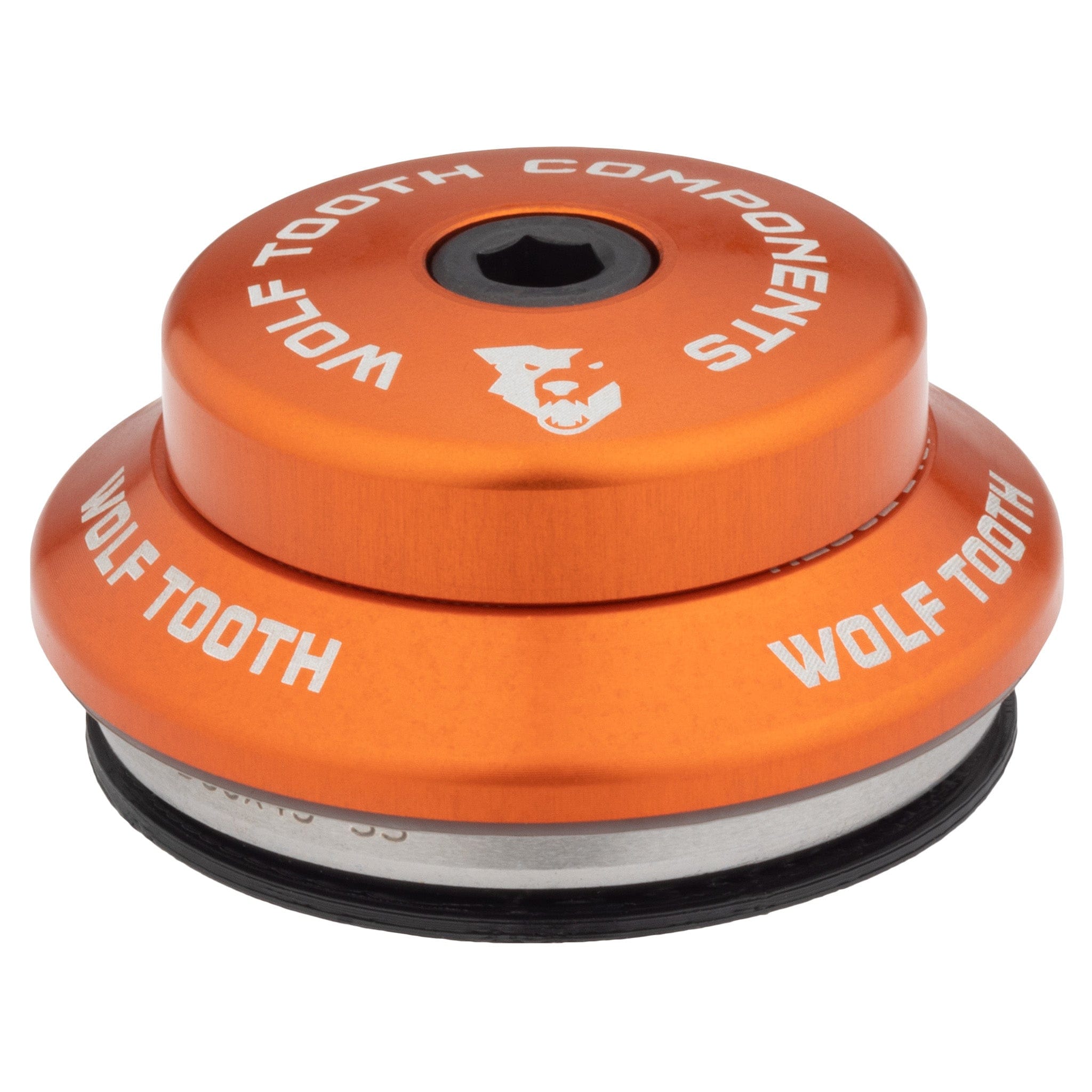 Upper / IS41/28.6 7mm Stack / Orange Wolf Tooth Premium IS Headsets - Integrated Standard