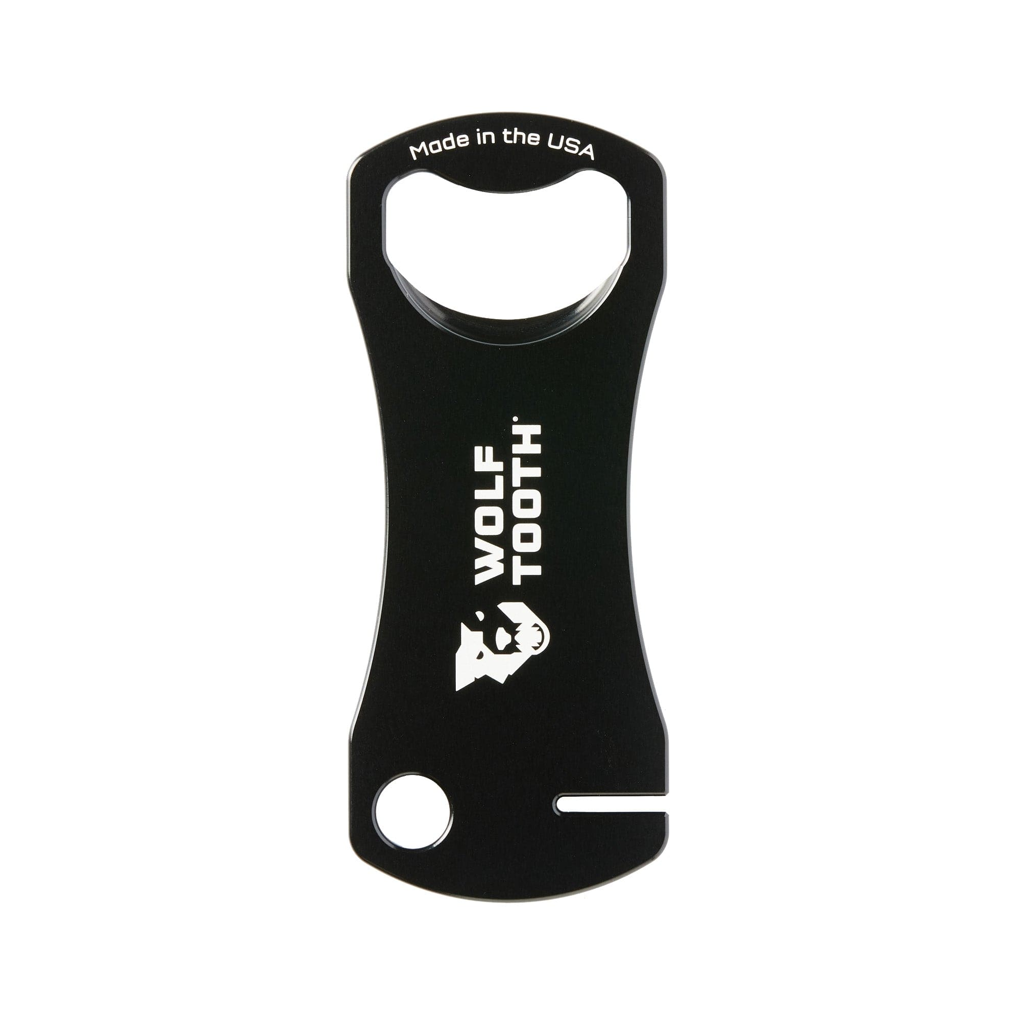 Black / Aluminum Bottle Opener With Rotor Truing Slot