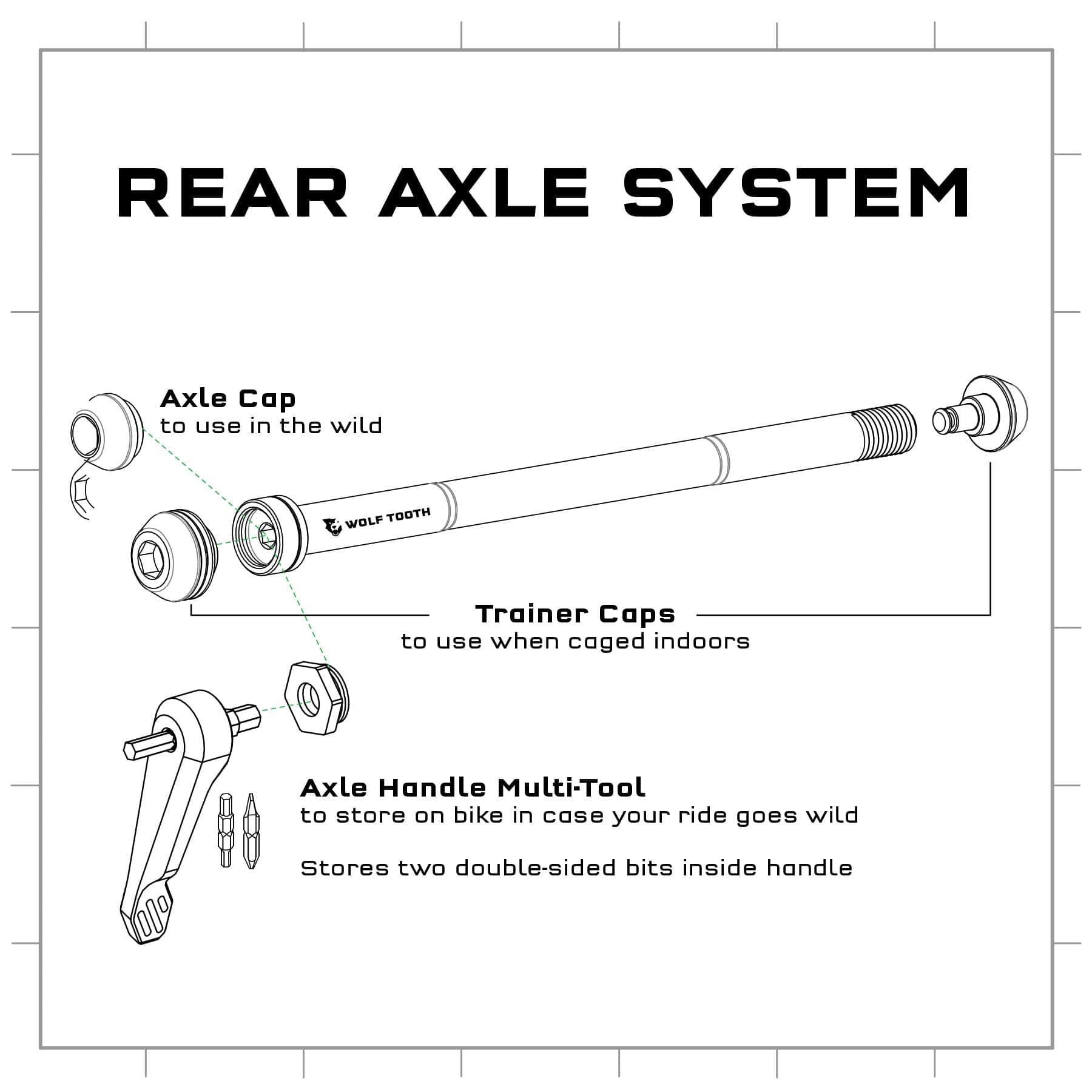 Silver Axle Handle Multi-Tool - Silver