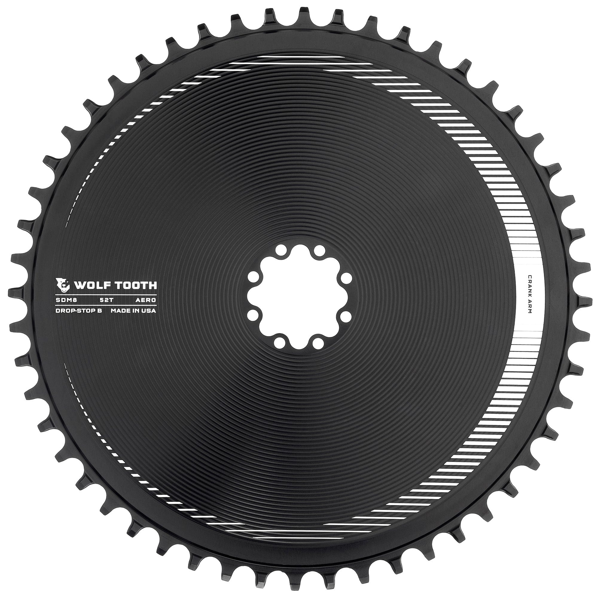 Drop-Stop B / 52T Aero Direct Mount Chainring for SRAM 8-Bolt Gravel / Road Cranks