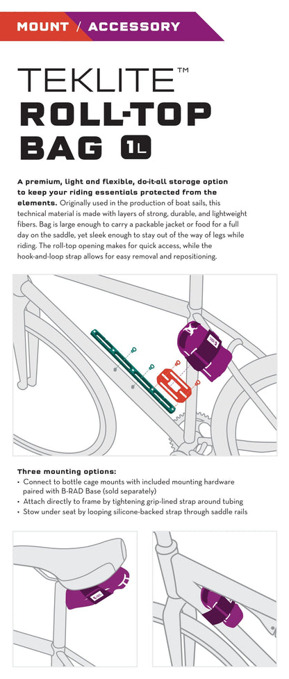 B-RAD TekLite Roll-Top Bag 1L