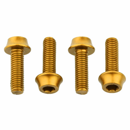 Aluminum - 4 pcs. / Gold Water Bottle Cage Bolts