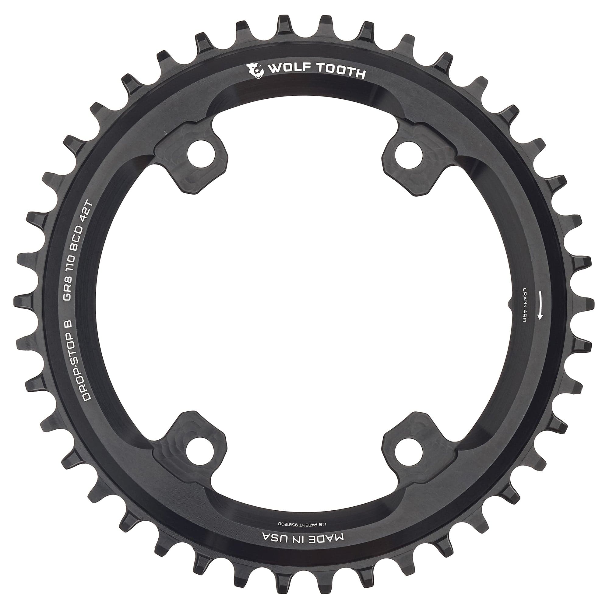 110 BCD Asymmetric 4-Bolt Chainrings for Shimano Cranks