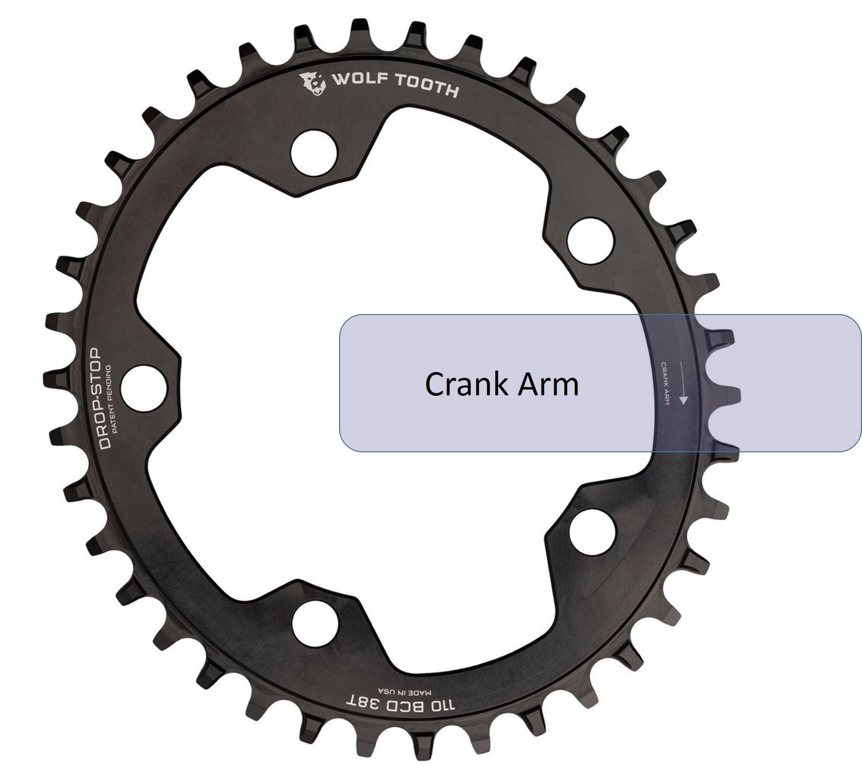 Elliptical 110 BCD Gravel / CX / Road Chainrings