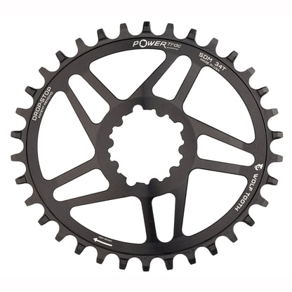 Elliptical chainring-SRAM direct mount-front view