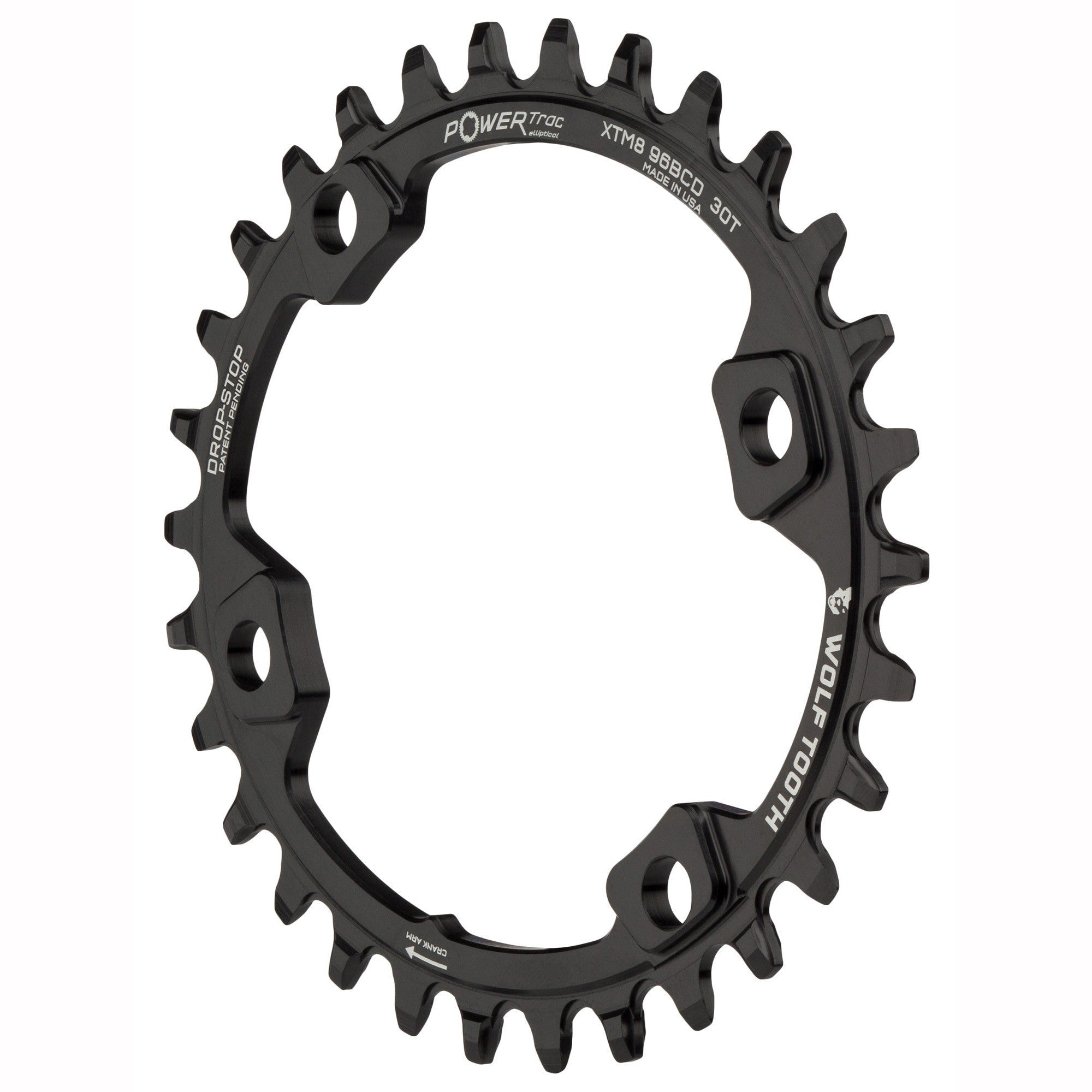 Elliptical 96 mm BCD Chainrings for Shimano XT M8000 and SLX M7000