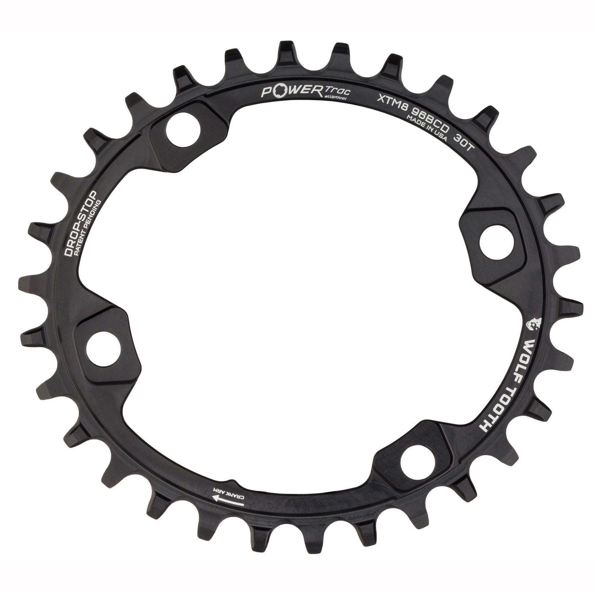 Elliptical 96 mm BCD Chainrings for Shimano XT M8000 and SLX M7000